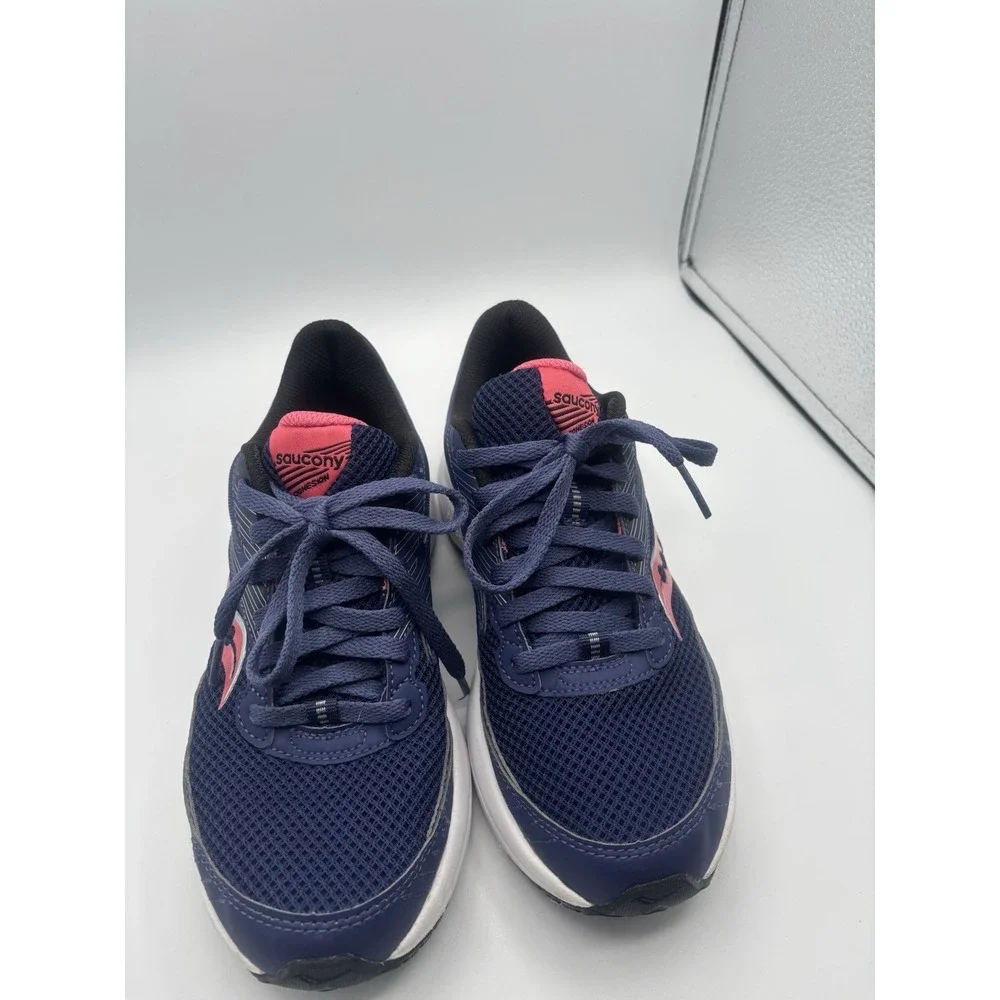 Saucony Women's Cohesion 15 Running Shoes 6.5 Sneakers Cobalt Purple Punch‎